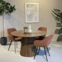 Livingfurn Eetkamertafel Salvator 130cm Mangohout - Thumbnail 2