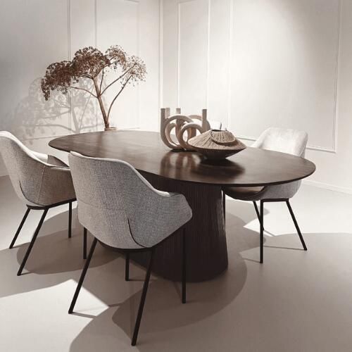 Livingfurn | Eettafel Salvator Walnut 300cm | Eettafels | Eettafel - Foto 5