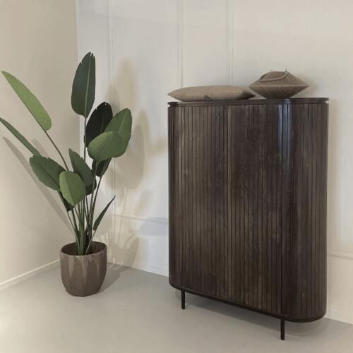 Livingfurn Kabinetkast Noor Walnut 150cm Mangohout Gecoat Staal - Foto 5