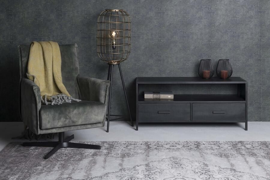 Livingfurn Lifestyle | TV meubel | Kala | 120 cm | massief mangohout met staal