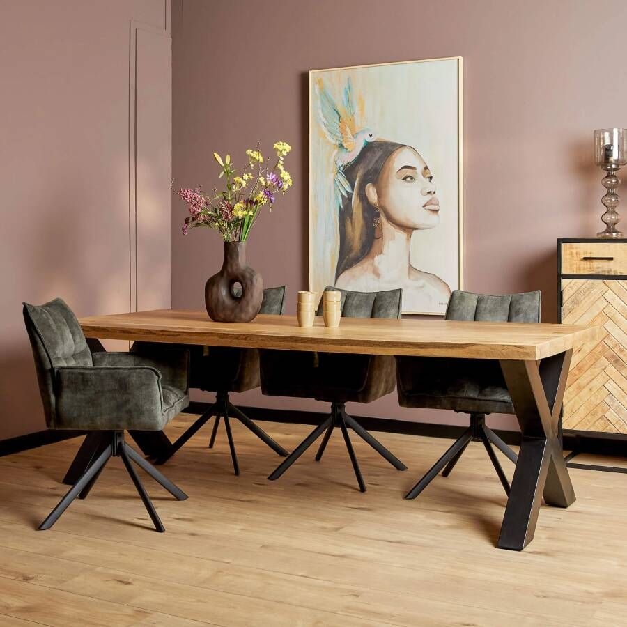 Max Wonen Eettafel Denver | 300 cm | Rechthoek | X-poot