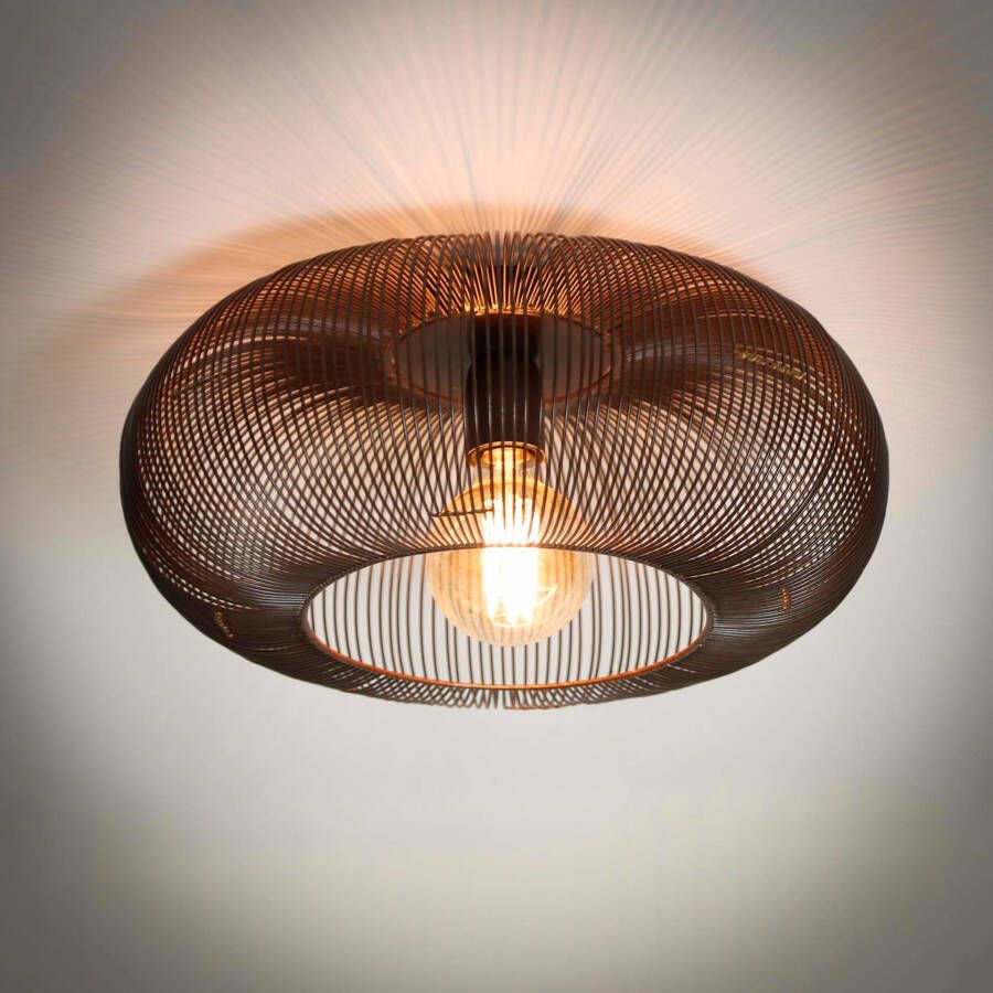 Max Wonen Plafondlamp Copper twist | Ø43 cm