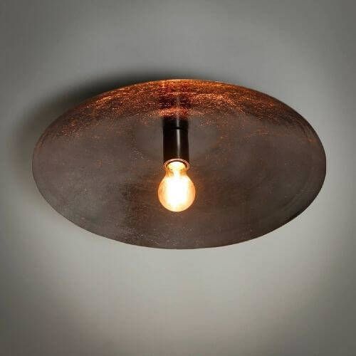Max Wonen Plafondlamp shield| Zwart nikkel | Ø50