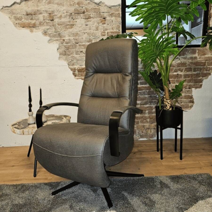 Max Wonen Relaxfauteuil Lenny | Bull antraciet