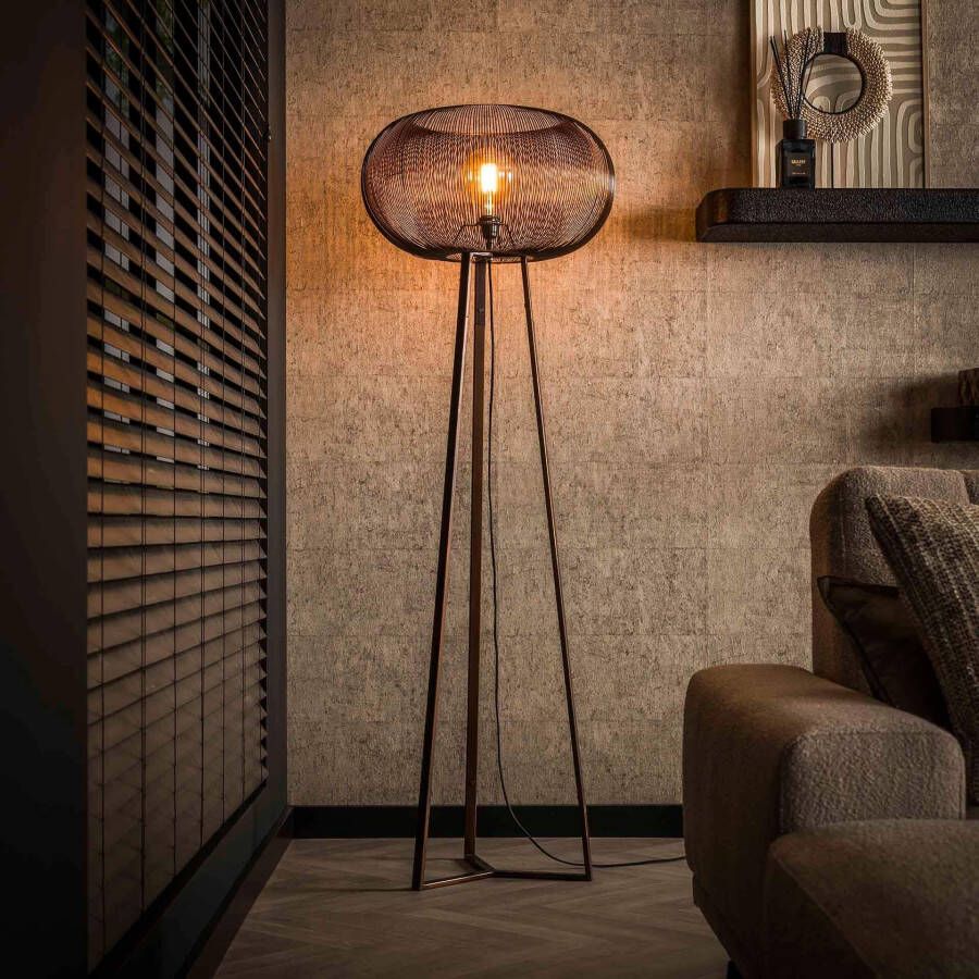 Max Wonen Vloerlamp Copper twist