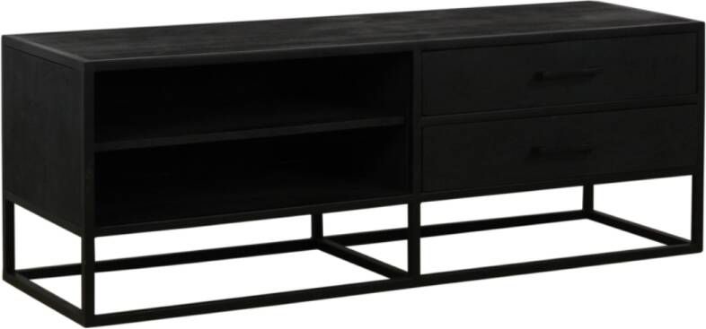 Max Wonen Zwart tv meubel Blackwood | 140 cm