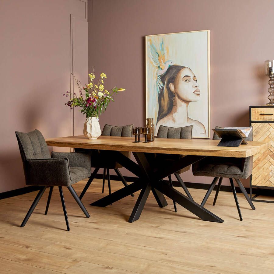 Starfurn Eettafel Denver | 240 cm | Rechthoek | Matrixpoot