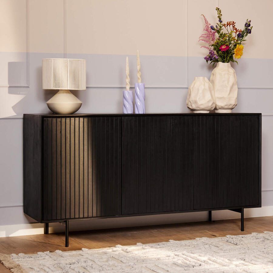 Starfurn Dressoir Madison Black | 165 cm-STF-5754