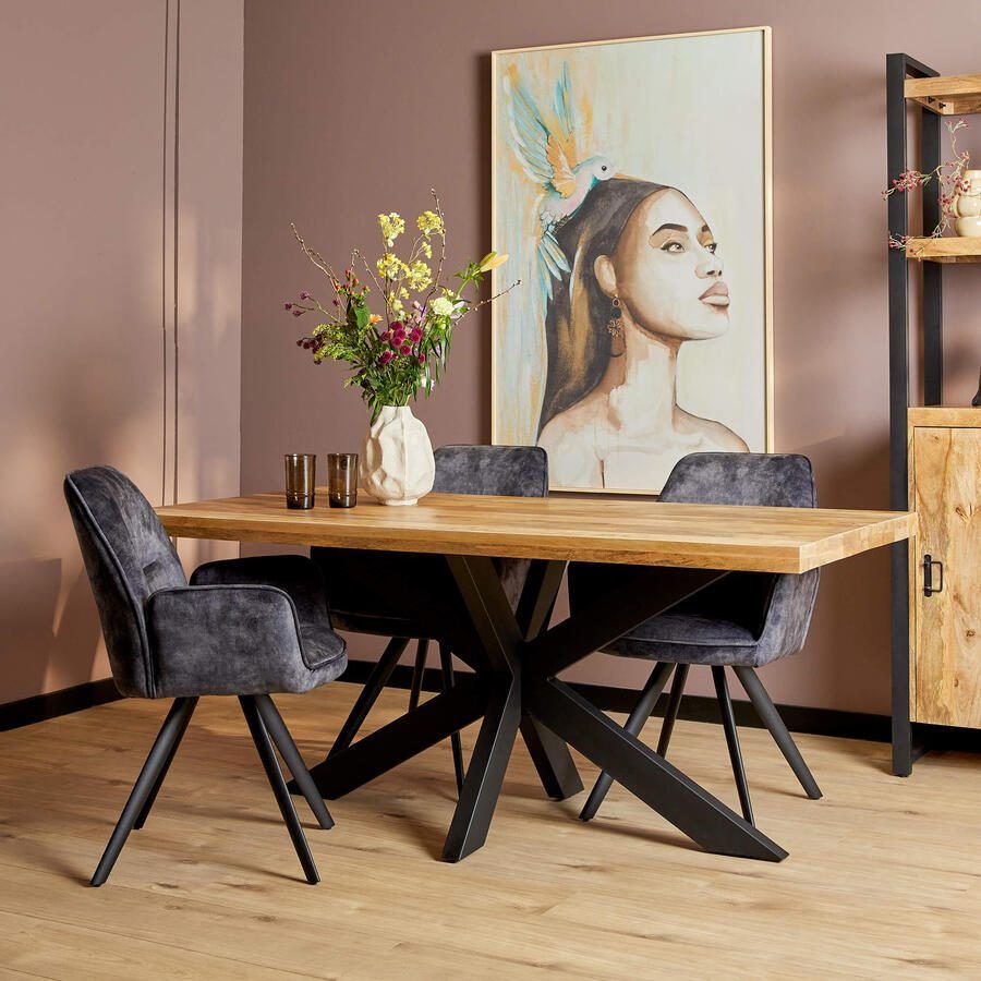 Merkloos Sans marque Eetkamertafel Denver | Rechthoek matrixpoot | 240 cm - Foto 5
