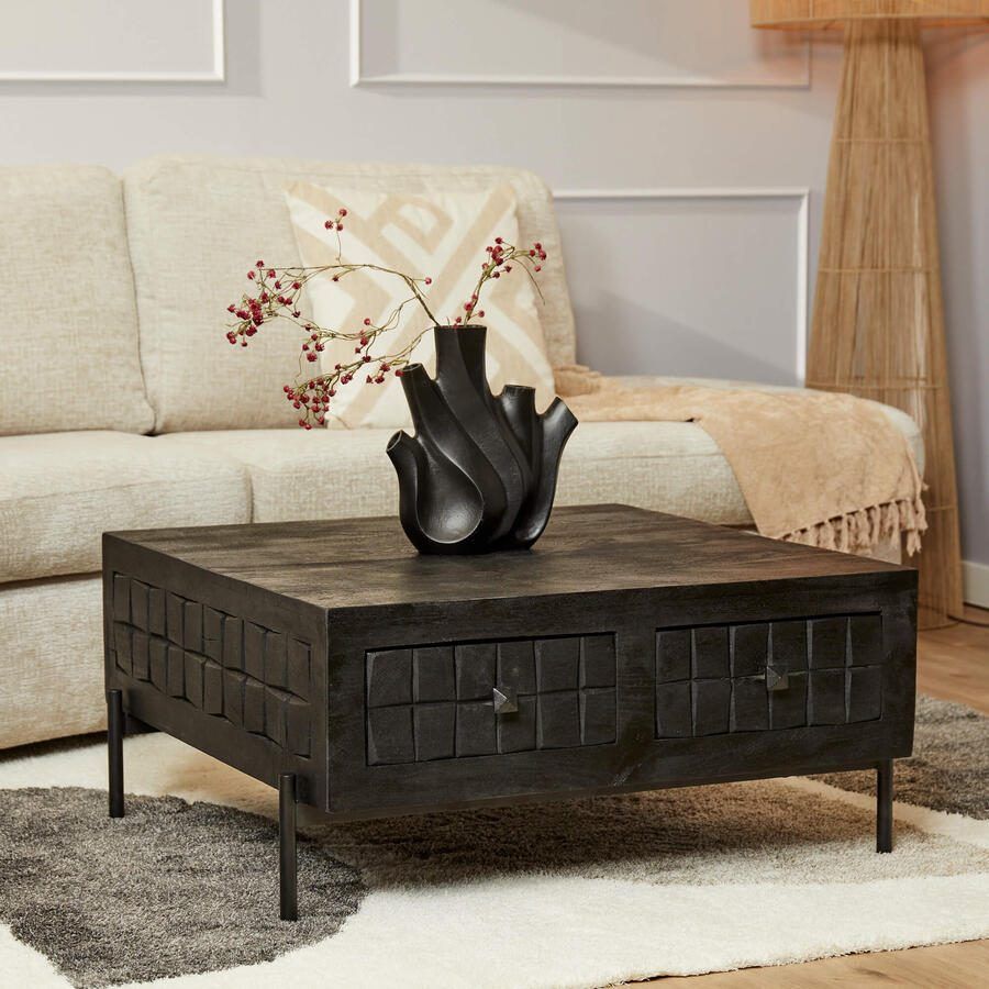 Starfurn Salontafel Brandy Black | 80x80 cm STF-1508