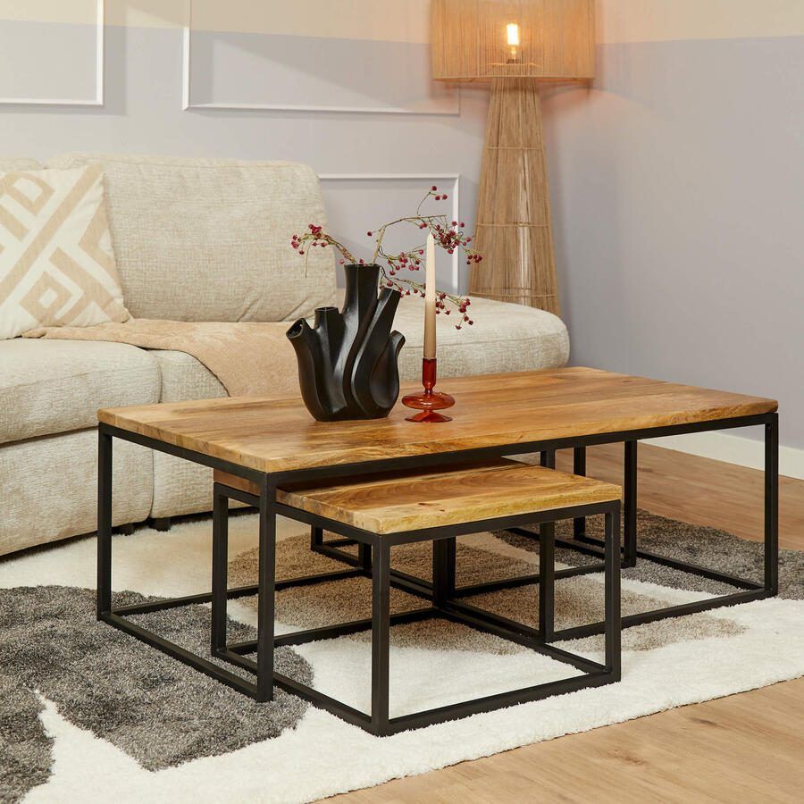 Merkloos Sans marque Salontafel Denver | Set van 3 | Rechthoek - Foto 3