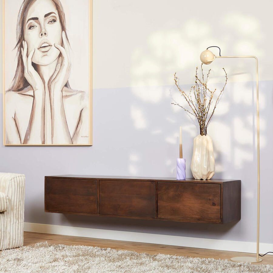 Starfurn Zwevend tv meubel Vision Walnut | 160 cm-STF-2809