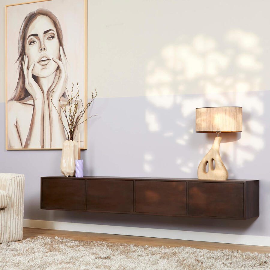 Starfurn Zwevend tv meubel Vision Walnut | 200 cm-STF-2810