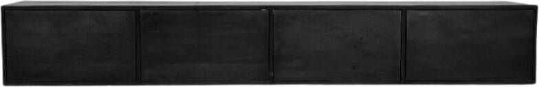 Starfurn Zwevend tv meubel Vision Black | 200 cm|STF-2806