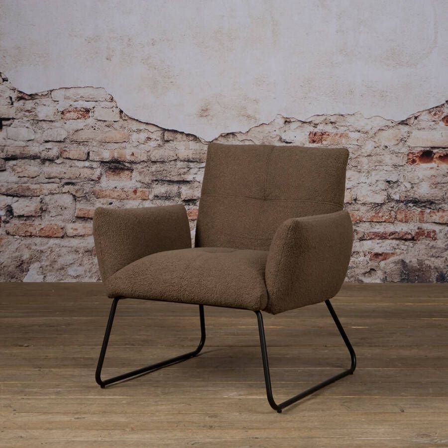 Tower Living Teddy fauteuil Dante | Donkerbruin