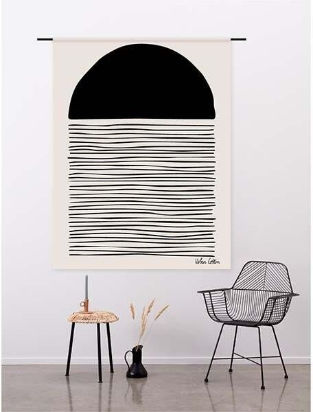 Urban Cotton Wandkleed Element in zwart frame