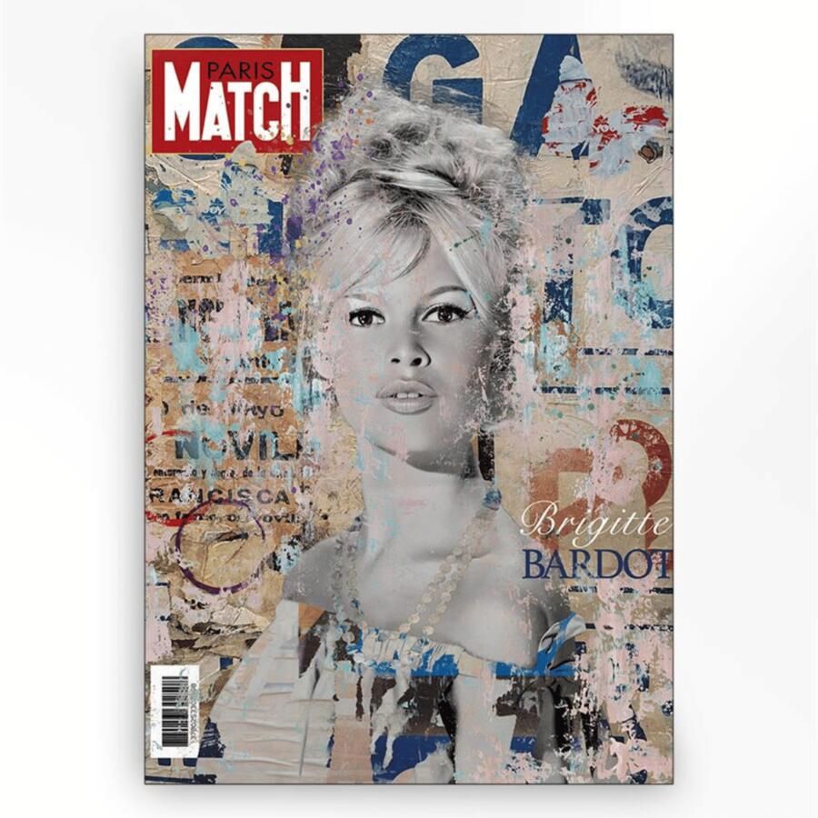 Urban Cotton Wandkleed Brigitte in zwart frame