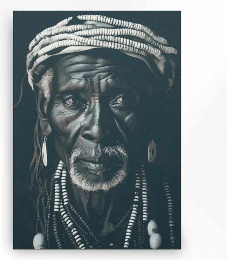 Urban Cotton Wandkleed Kabila in zwart frame