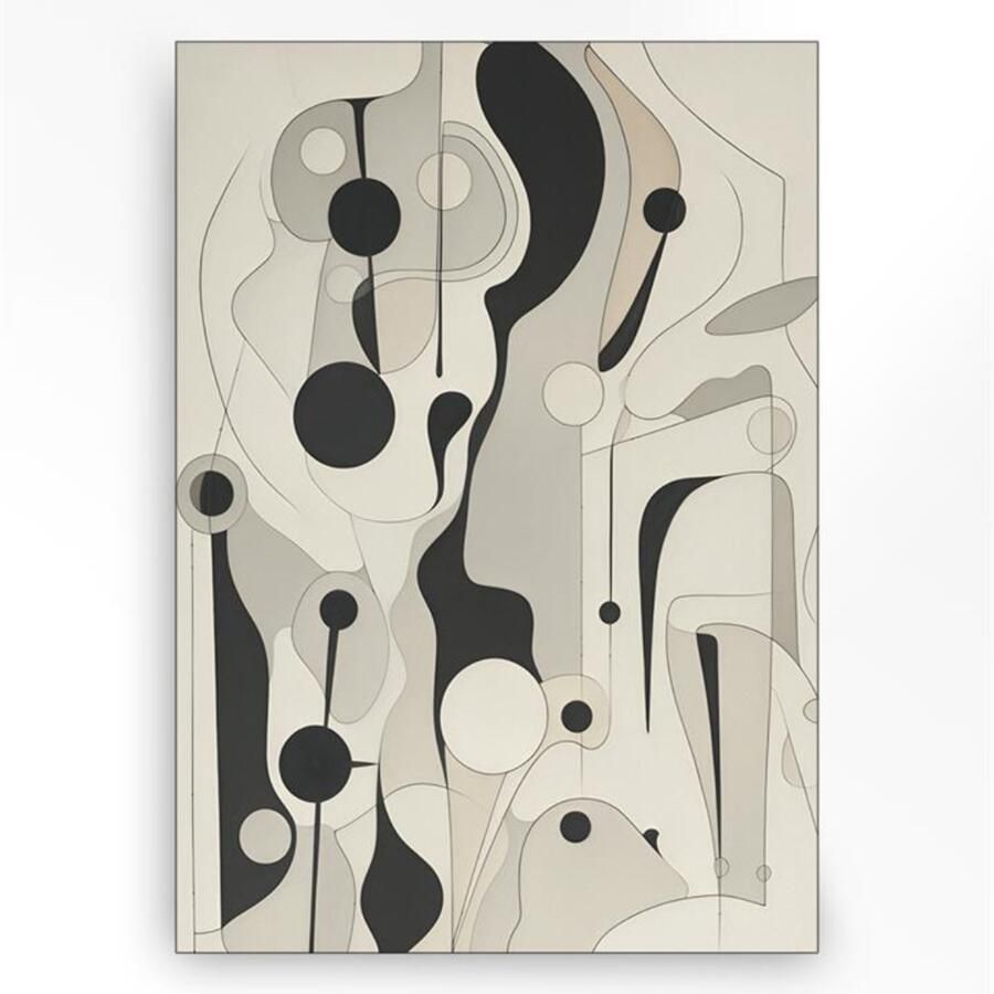 Urban Cotton Wandkleed Toulouse in zwart frame