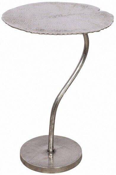Invicta Interior Handgemaakte bijzettafel ABSTRACT LEAF 40cm zilver 41283