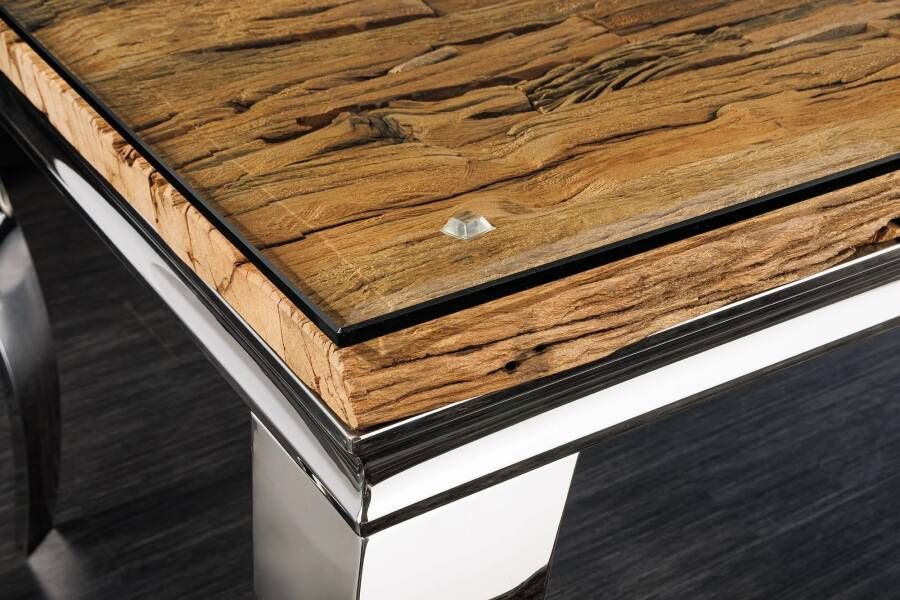 Invicta Interior Console tafelblad BARRACUDA 140x45cm teakhout 44374