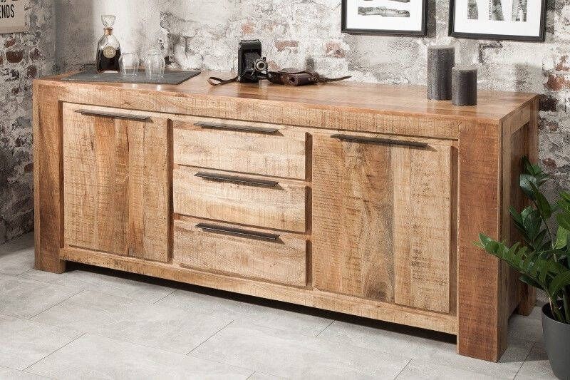 Invicta Interior Massief dressoir IRON CRAFT 174cm mangohout handgemaakt 38930