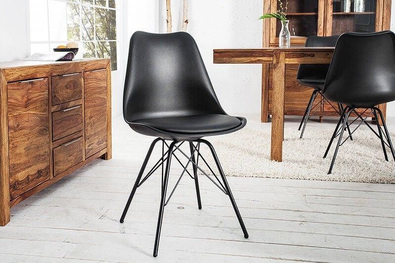 Invicta Interior Retro stoel SCANDINAVIA MEESTERSTUK zwart 36192