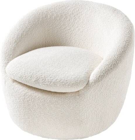 Invicta Interior Fauteuil BABYLON 360Â° draaibaar boucle wit 43531