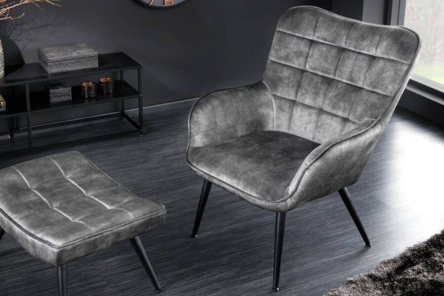 Invicta Interior fauteuil Scandinavia 100cm grijs 41821