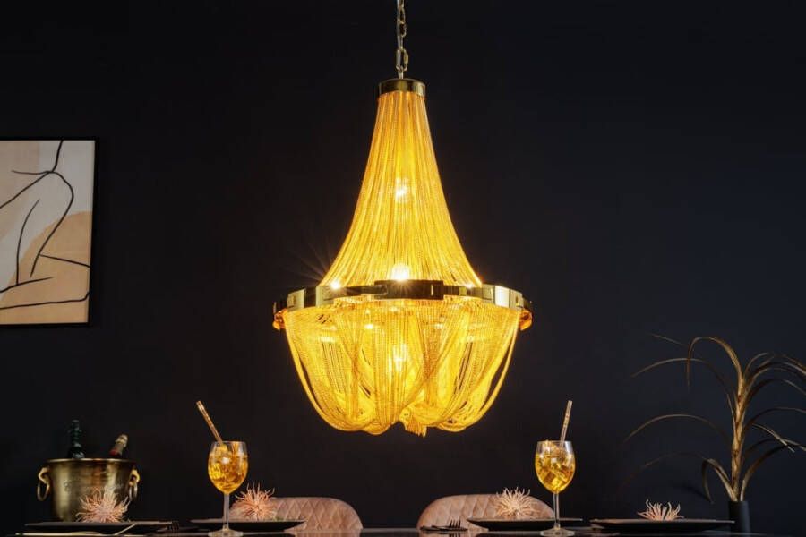 Invicta Interior Extravagante kroonluchter ROYAL XL 70cm gouden hanglamp 42002