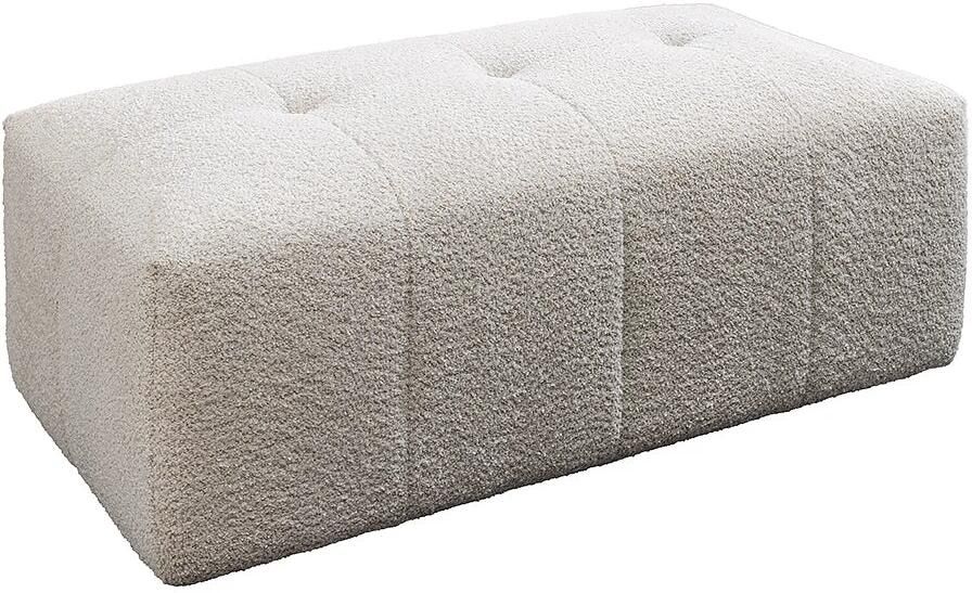 Invicta Interior Bank ROYAL 120cm veerkern bouclé champagne beige 44545