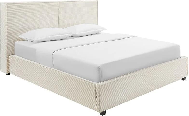 Invicta Interior Bed ROCCO 180x200cm beige met lattenbodem en opbergruimte 45921