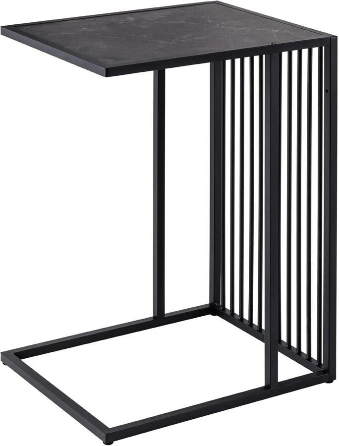 Invicta Interior Design bijzettafel ARCHITECTURE 65cm zwart marmer 43275