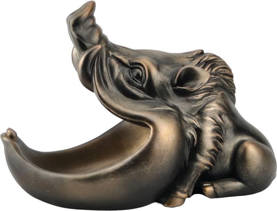 Invicta Interior Decoratief beeldje WARTHOG 30 cm brons met opbergvak 48017