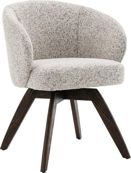 Invicta Interior Draaistoel WALKRE 180° auto-return met armleuningen veercore structuurstof beige bruin 46697