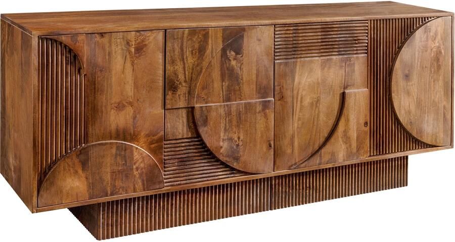 Invicta Interior Dressoir ART DECO 170 cm 3D mangohout bruin 46802