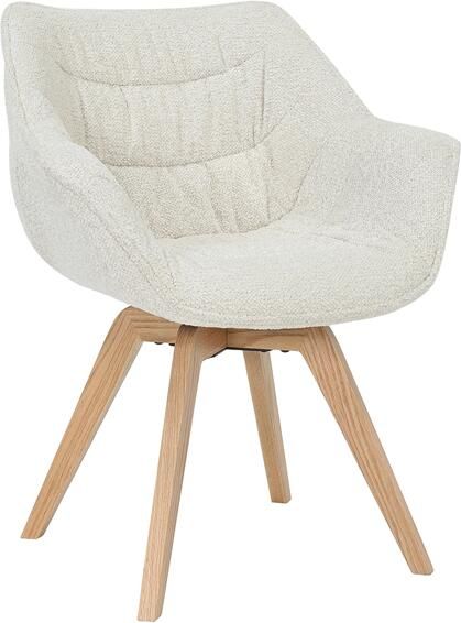 Invicta Interior Fauteuil THE DUTCH COMFORT 180° auto-return met armleuningen bouclé tweed zacht beige natuurlijk