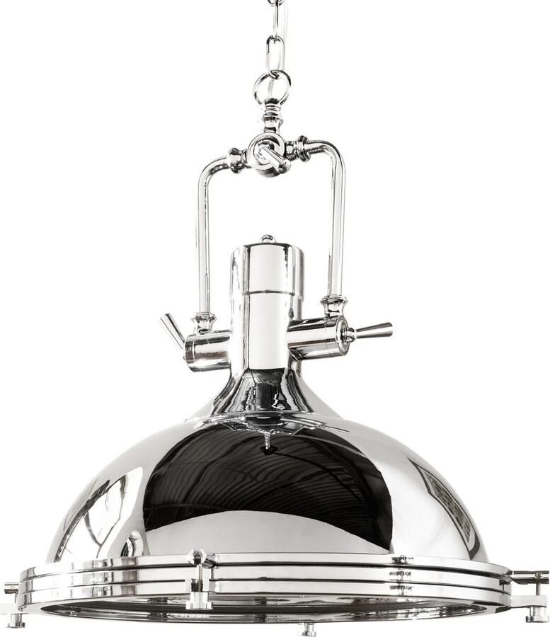 Invicta Interior industrieele hanglamp INDUSTRIAL 45cm zilver chroom design klassieker 22856
