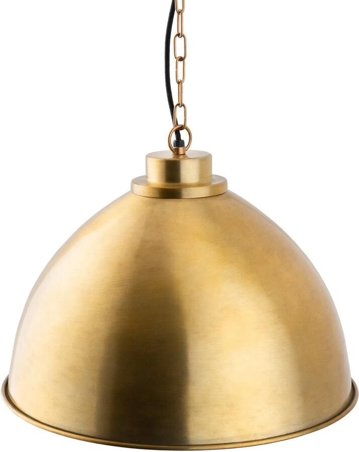 Invicta Interior Design hanglamp INDUSTRIAL 45cm goud metalen ronde hanglamp in hoogte verstelbaar 41446