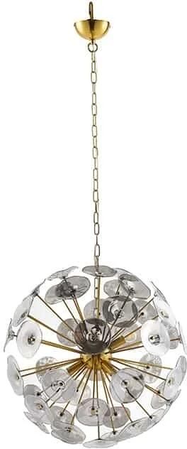 Invicta Interior Modern design hanglamp INFINITY HOME 65cm glas goud hanglamp 43773
