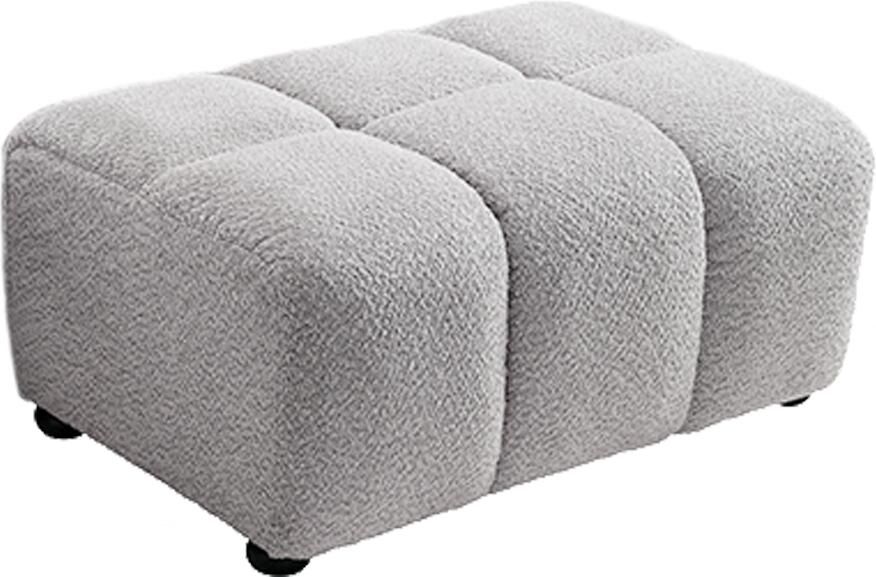 Invicta Interior Kruk CLOUD 100cm bouclé grijs 44175