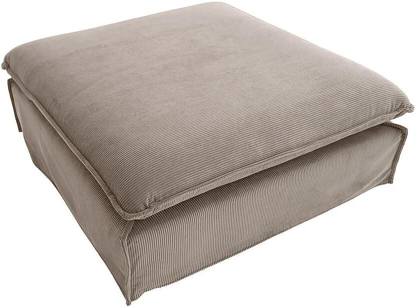 Invicta Interior Kruk HEAVEN 100 cm afneembare hoes snoer grijsbeige 46111