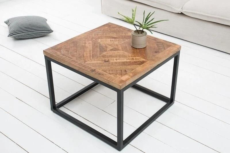 Invicta Interior Massieve bijzettafel INFINITY HOME 60cm mangohout industrieel design 39787