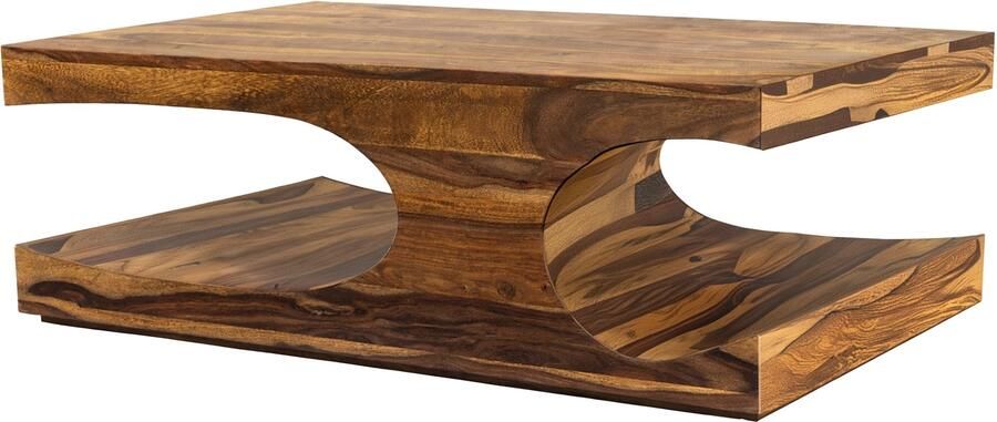 Invicta Interior Salontafel GOA 105cm met opbergruimte sheesham hout bruin 47098