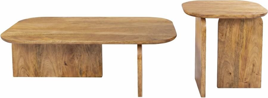 Invicta Interior Salontafelset GATSBY 100cm 45cm set van 2 mangohout bruin