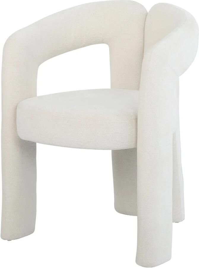 Invicta Interior Stoel ARCH crème wit teddyfleece fauteuil 70010