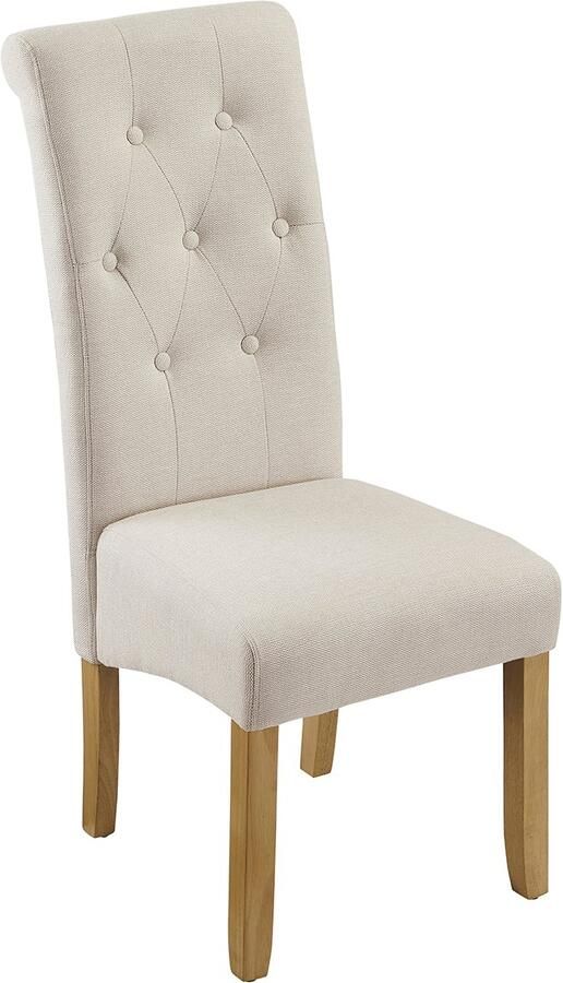 Invicta Interior Stoel CASA met nekrol textielstof beige 48786