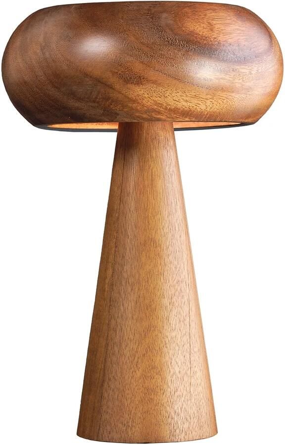 Invicta Interior Tafellamp ALVA 40 cm ijzer en acaciahout naturel 47027