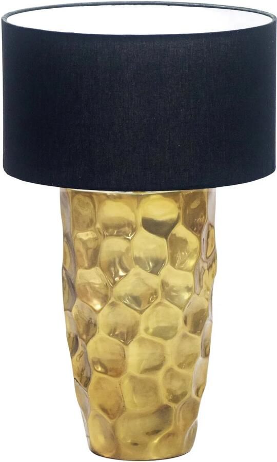 Invicta Interior Tafellamp AURELIA 55 cm met hamerslageffect goudkleurig 46659