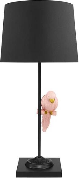 Invicta Interior Tafellamp WILDLIFE 75cm zwart goud roze papegaai 44815